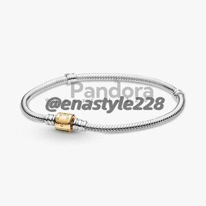 Pandora Barrel Clasp Snake Chain Bracelet